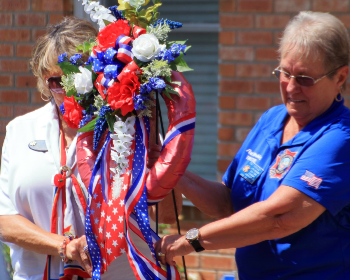 Auxiliary members laid a wreath at the Calabash VFW Post 7288 for the annual Memorial Day Ceremony.